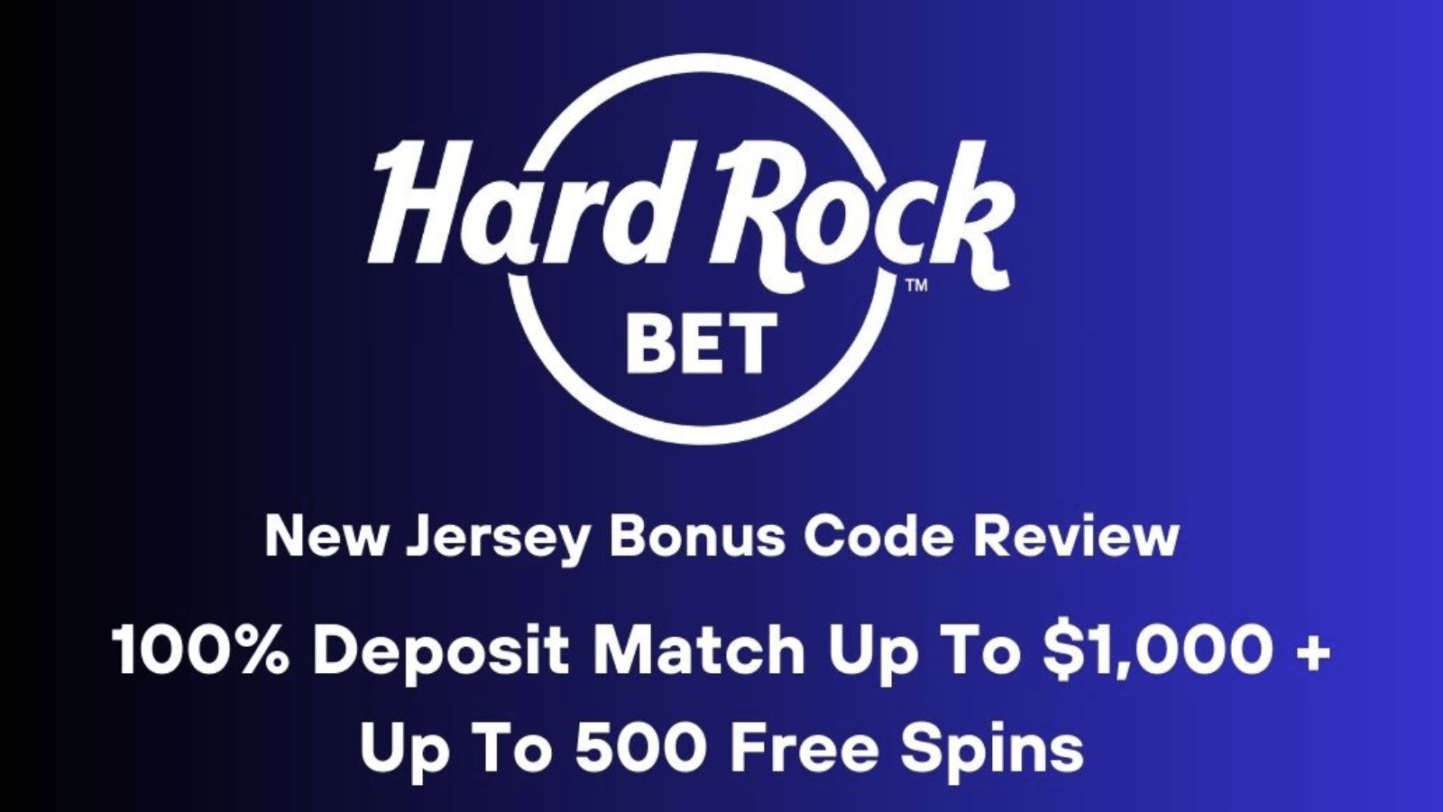 Hard Rock New Jersey Casino Bonus: Collect 100% Match Bonus Up To ,000 + 500 Free Spins On Jan. 10