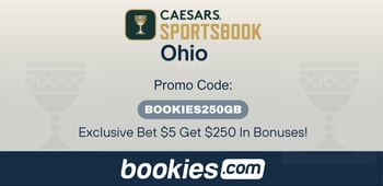 Caesars Ohio NFL Promo Code BOOKIES250GB: Exclusive Bet $5, Get $250 For Sept 13th