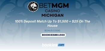 BetMGM Michigan Casino Bonus Code BOOKIESMI1500: Get Up to $1,525 in Bonuses (Mar. 13)