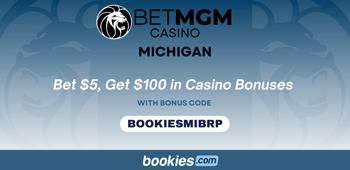 BetMGM MI Bonus Code BOOKIESMIBRP: Bet $5 Get $100 in Casino Bonuses for Jan 18th