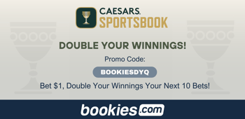 Caesars Promo Code BOOKIESDYW: Bet $1, Double Your Winnings Your Next 10 Bets on December 10th