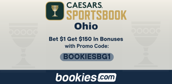 Caesars Ohio Promo Code BOOKIESBG1: Bet $1 Get $150 in Bonus Bets for NBA, Big Ten (Mar. 13)