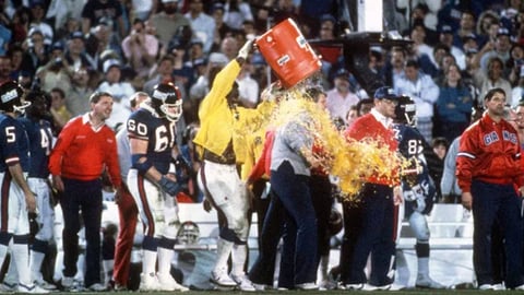 The @gatorade bath that Sean McVay had been waiting for. 