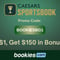 Caesars Sportsbook Promo Code BOOKIESBG1: Get $150 Bonus for Norfolk St. vs. Florida, NBA (Mar. 21)