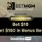 BetMGM Pennsylvania Bonus Code BOOKIESBG150: Bet $10 Get $150 For CBB, NBA (Feb. 20)