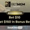 BetMGM Virginia Bonus Code BOOKIESBG150: Bet $10 Get $150 Bonus for CBB, NBA, 4 Nations (Feb. 20)