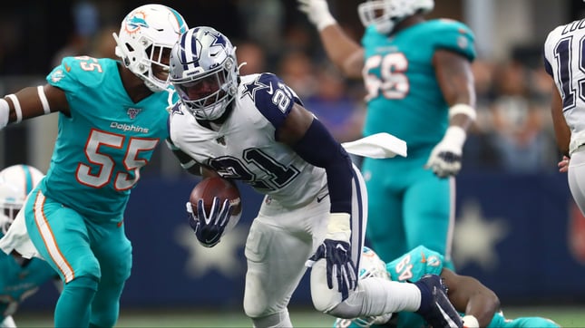 The Cowboys were favored by up to 23 points against the Dolphins and still covered.