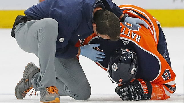 Hockey injuries are fairly common in a sport played at such a high pace.