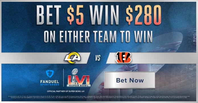 FanDuel promotion: Bet $50 on any team to win Super Bowl LVI and