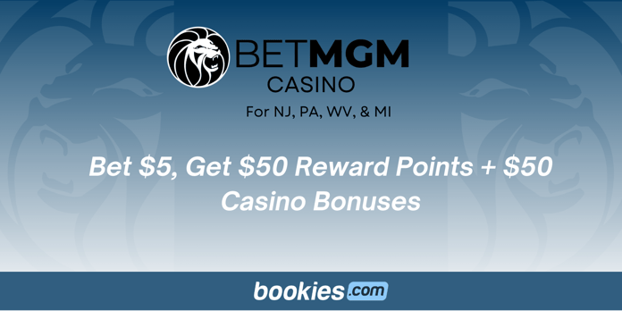 Upgraded BetMGM Bonus Code BOOKIESMIBRP: Bet $5 Get $100 in Site Bonus for Thursday