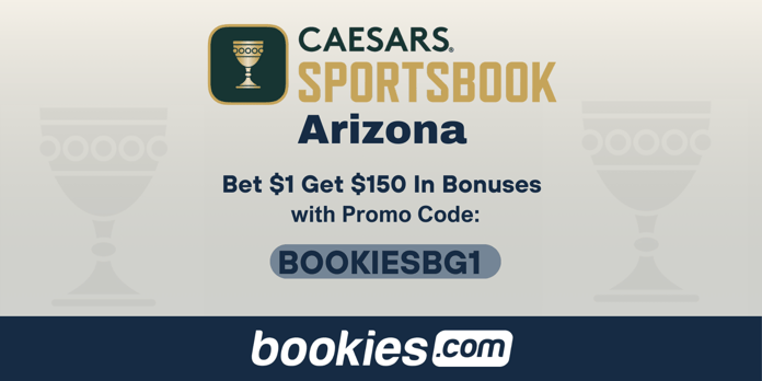 Caesars Arizona Promo Code BOOKIESBG1: Bet $1 Get $150 in Bonuses for NBA, Big 12 (Mar. 12)