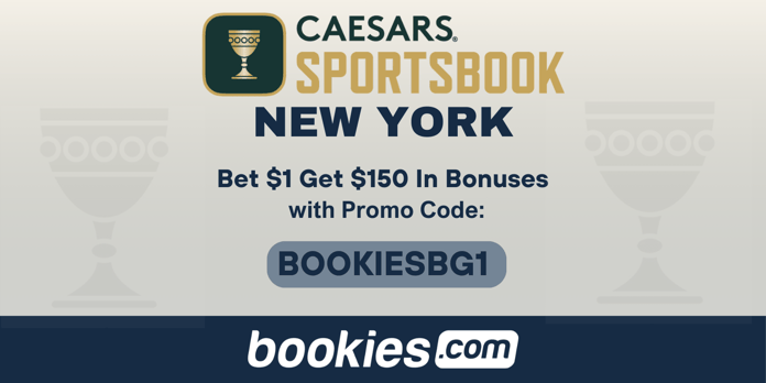 Caesars New York Promo Code BOOKIESBG1: Bet $1 Get $150 in Bonuses for NBA, March Matchups (Mar. 17)