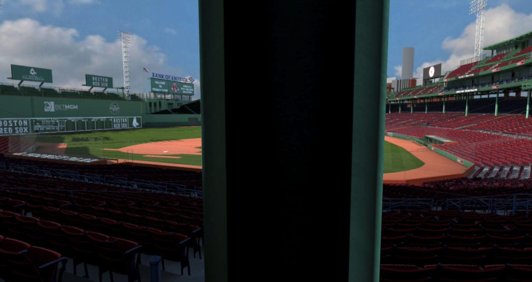Section 23, Row 2, Seat 17 at Fenway Park.