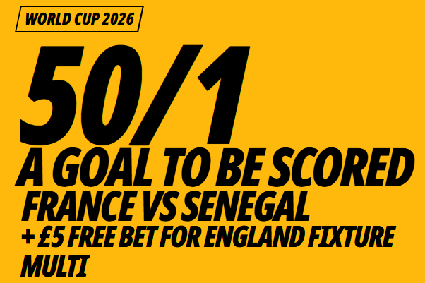 Betfair Free Bets: Get 50/1 on a Goal to be Scored in France vs Senegal