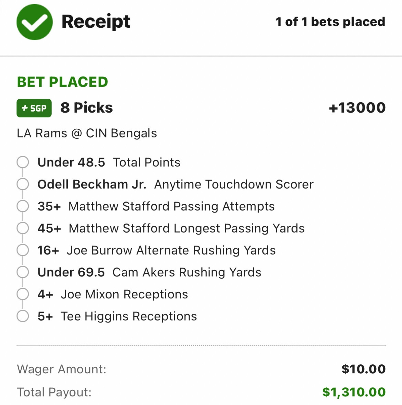 This Awesome Super Bowl 56 Parlay Pays Out $1300 On A $10 Bet