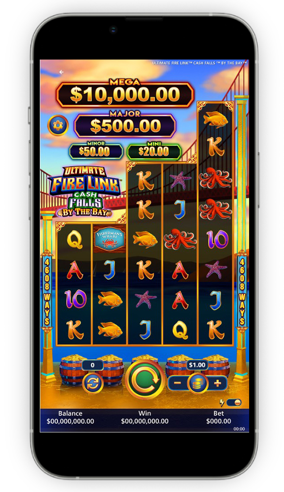 Caesars Mobile App showing a slots games
