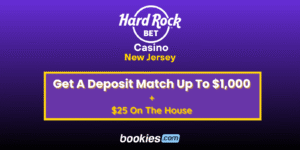 Hard Rock Bet Casino New Jersey Bonus: Get Up to $1,000 Match Bonus + $25 More (Feb. 16)