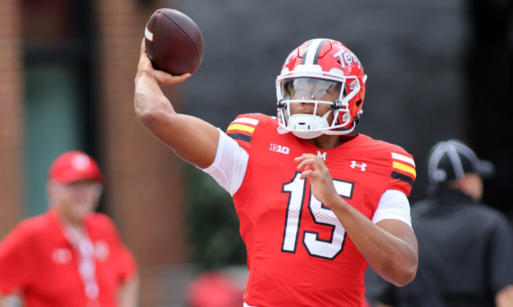 Maryland Terrapins Quarterback Malik Washington (12)