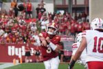 Iowa State Cyclones' quarterback Rocco Becht (3) passes the ball