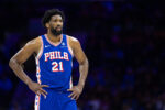 Philadelphia 76ers center Joel Embiid (21). Bill Streicher-Imagn Images