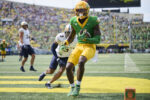 Oregon Ducks wide receiver Malik Benson (4). Troy Wayrynen-Imagn Images