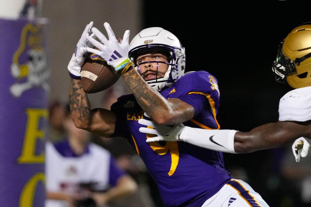 East Carolina Pirates wide receiver Anthony Smith (9) James Guillory-Imagn Images