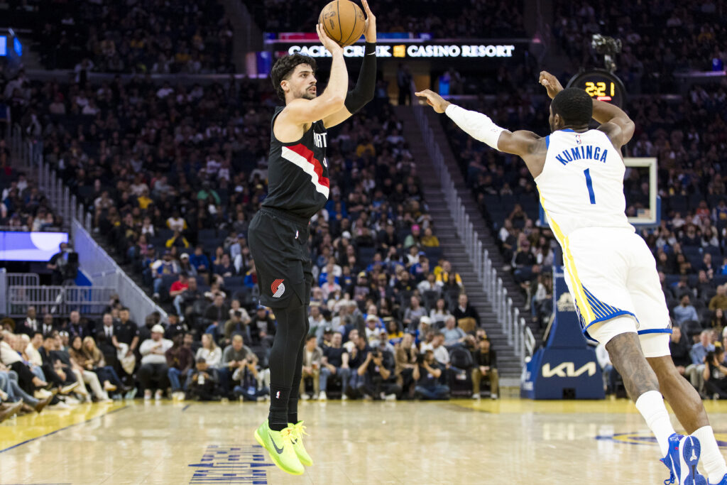 Portland Trail Blazers forward Deni Avdija (8). John Hefti-Imagn Images