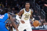 Indiana Pacers guard/forward Bennedict Mathurin (00). Trevor Ruszkowski-Imagn Image