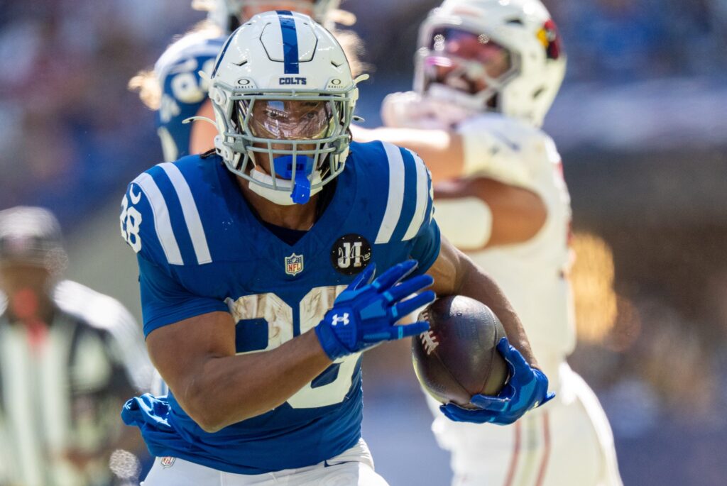 Indianapolis Colts running back Jonathan Taylor (28)