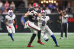 Atlanta Falcons wide receiver Drake London (5). Brett Davis-Imagn Images