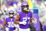 Minnesota Vikings running back Jordan Mason (27). Brad Rempel-Imagn Images