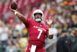 Arizona Cardinals quarterback Jacoby Brissett (7)