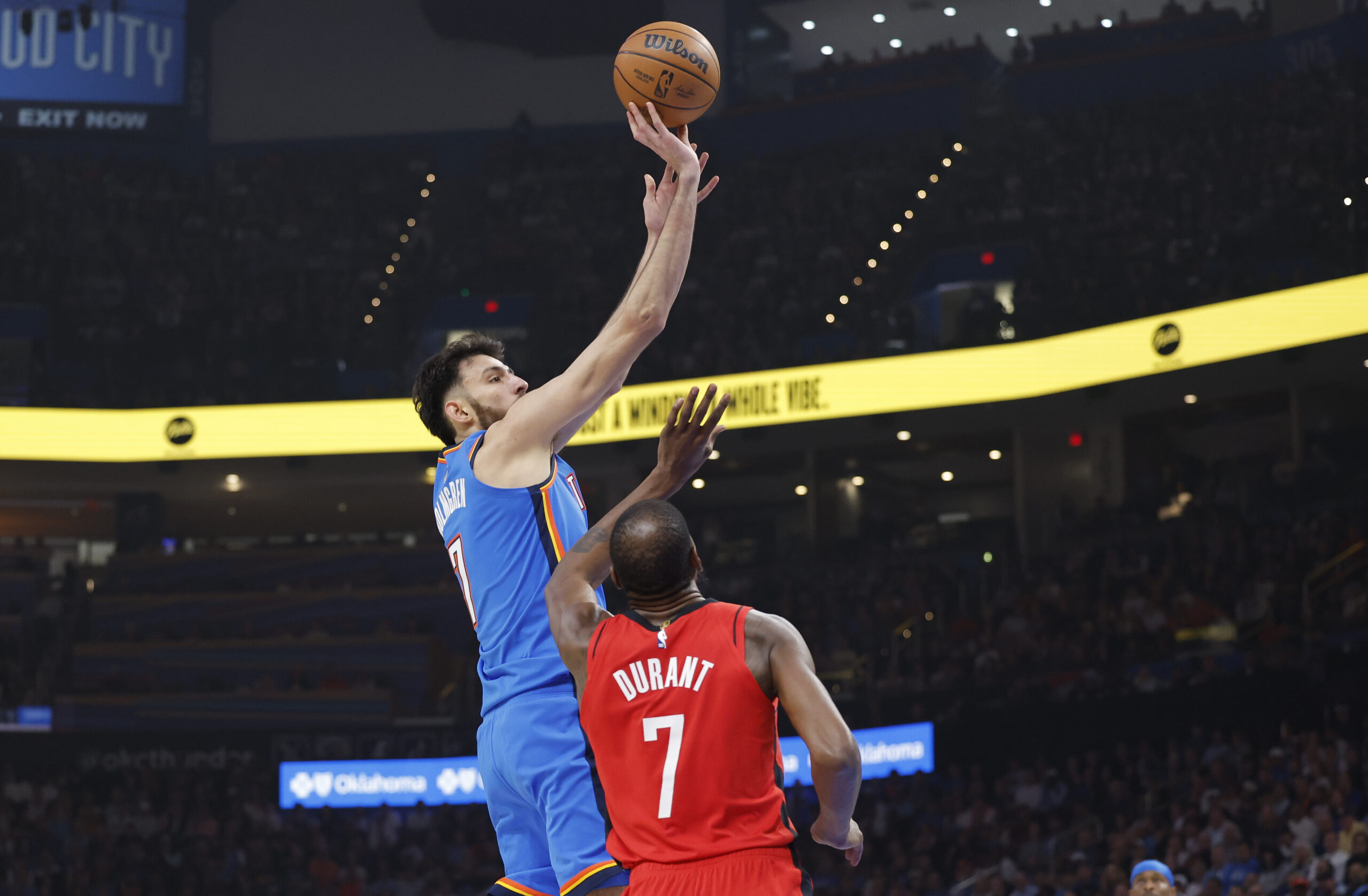 Oklahoma City Thunder center Chet Holmgren (7). Alonzo Adams-Imagn Images