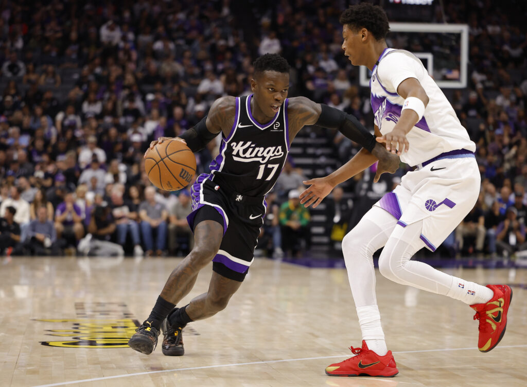 Sacramento Kings guard Dennis Schroder (17). Kelley L Cox-Imagn Images