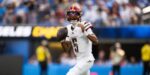Jayden Daniels (5) (AP Photo/Kyusung Gong)