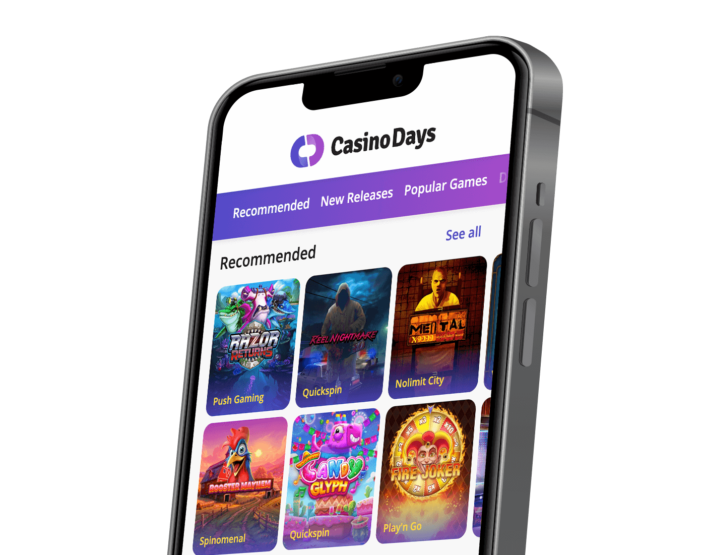 Casino Days App Screenshot