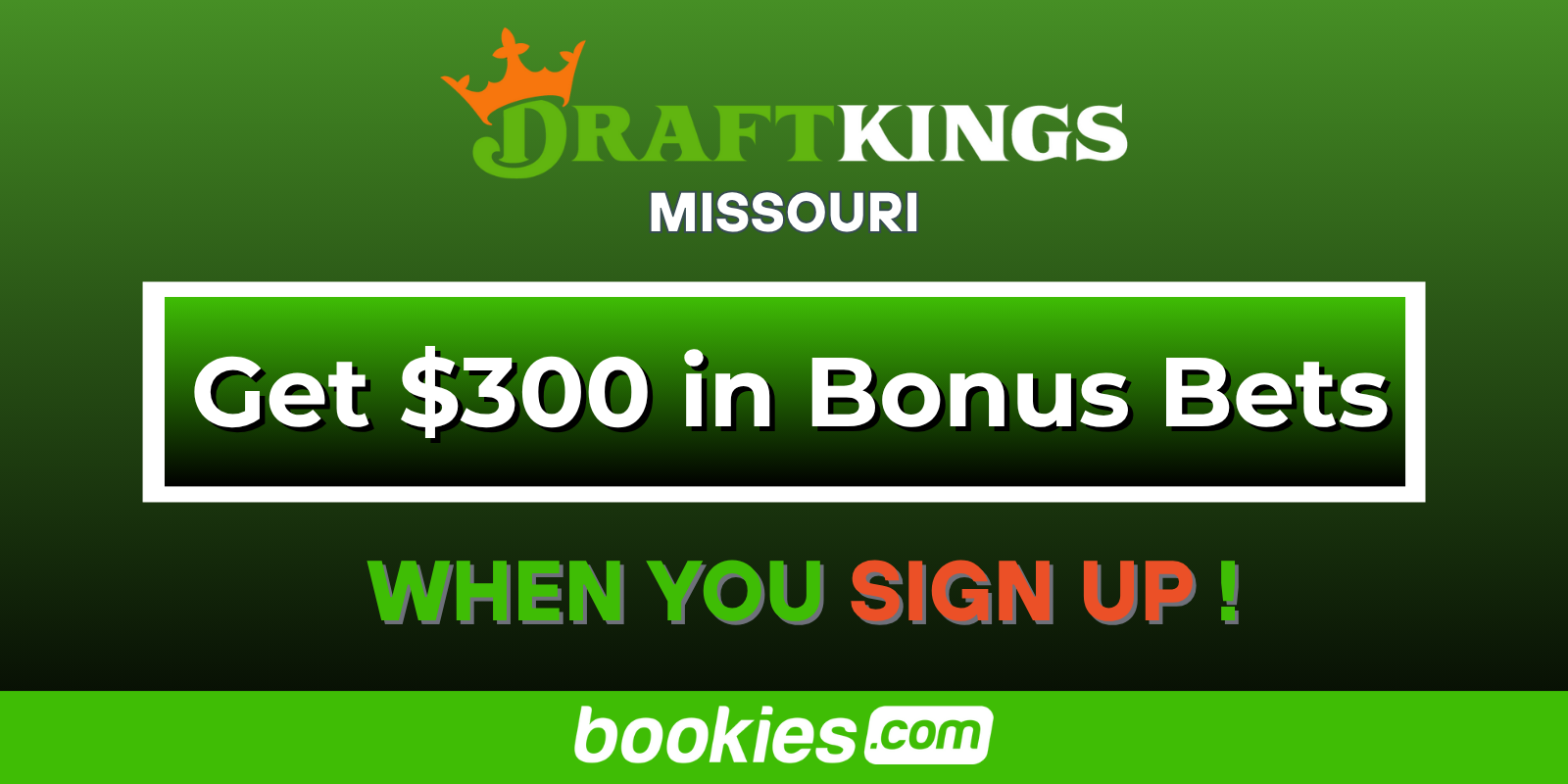 DraftKings Missouri Promo Code: Sign Up Now & Receive $300 in Bonuses on Launch Day!
