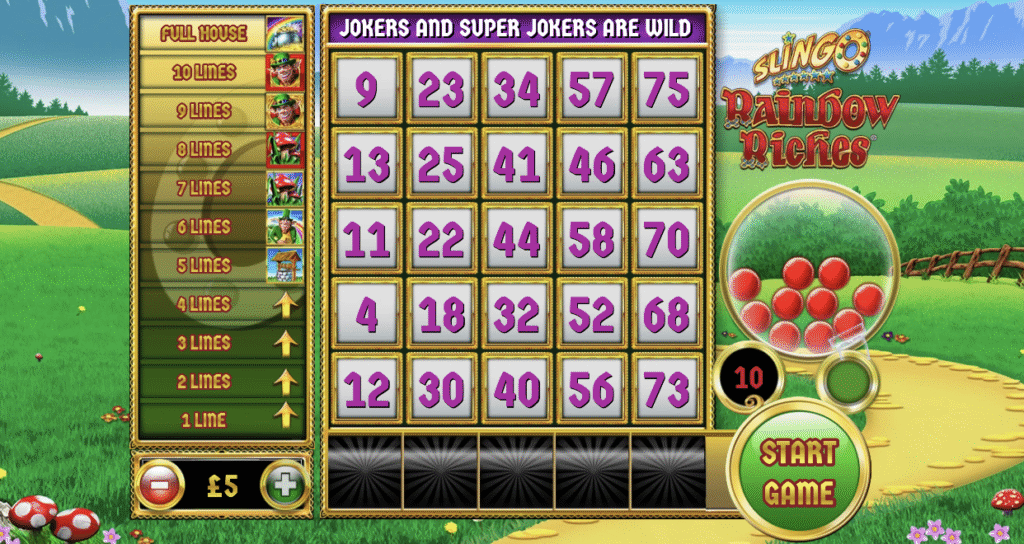 slingo rainbow riches