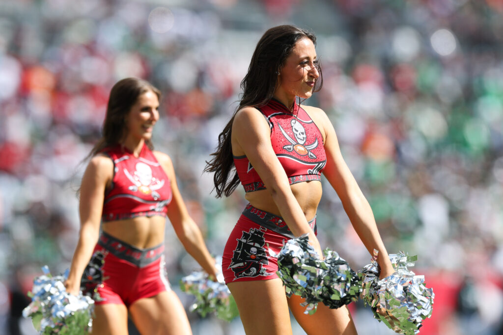 Tampa Bay Buccaneers cheerleaders perform 
