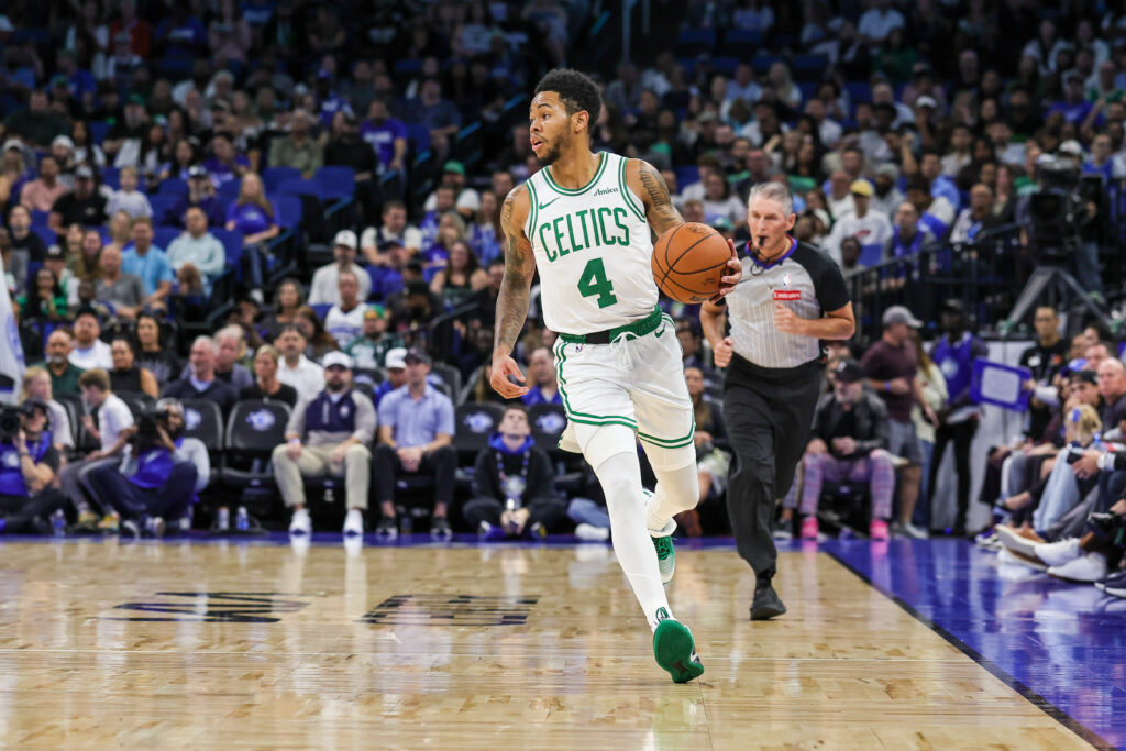 Boston Celtics guard Anfernee Simons (4)
