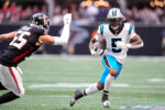 Carolina Panthers running back Rico Dowdle (5)