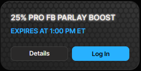 25% NFL Parlay Booster IMG