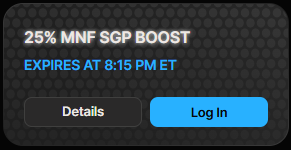 25% MNF SGP BOOST