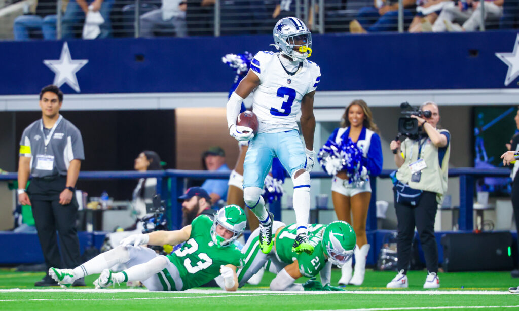 Dallas Cowboys wide receiver George Pickens (3)
