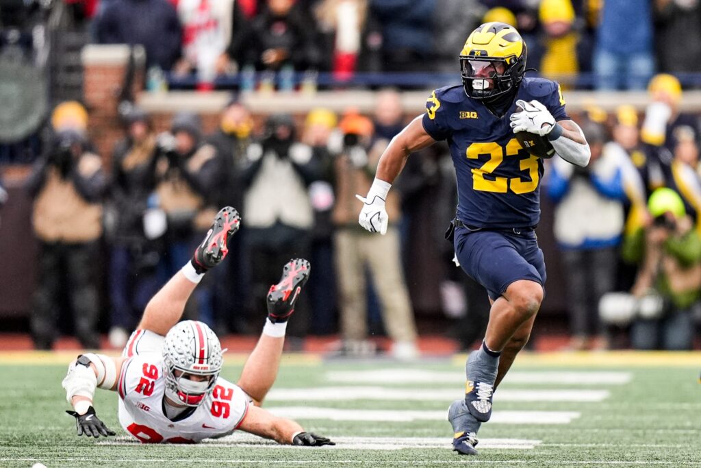 Michigan running back Jordan Marshall (23)