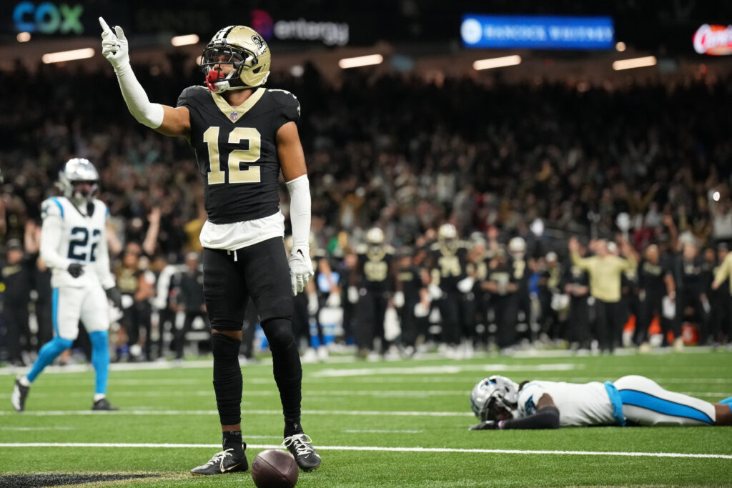 New Orleans Saints wide receiver Chris Olave (12)