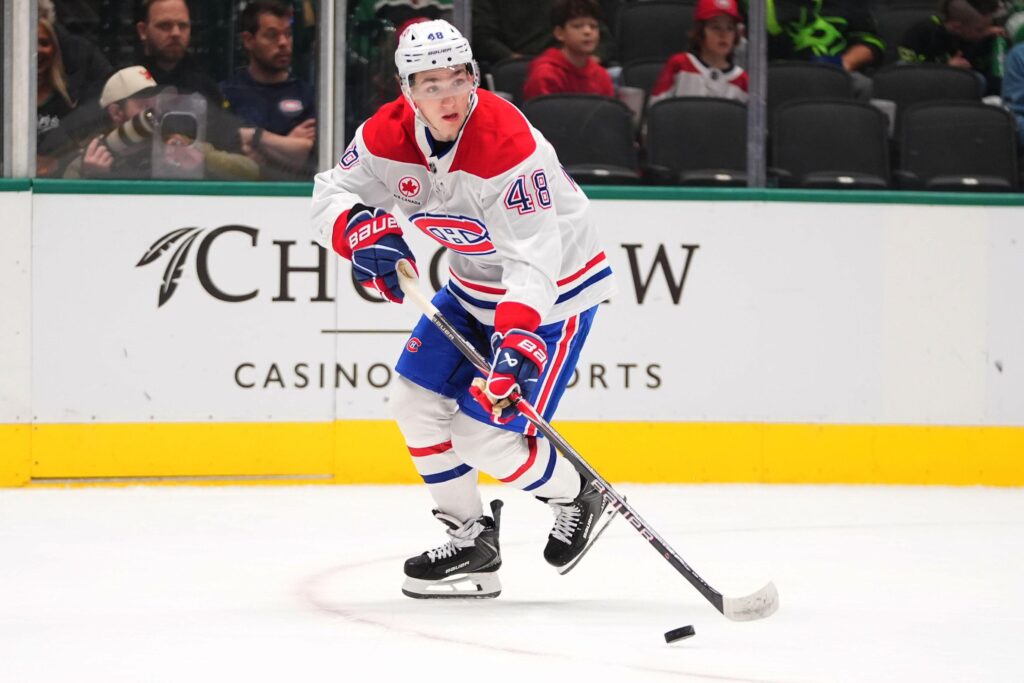 Lane Hutson of Montreal Canadiens