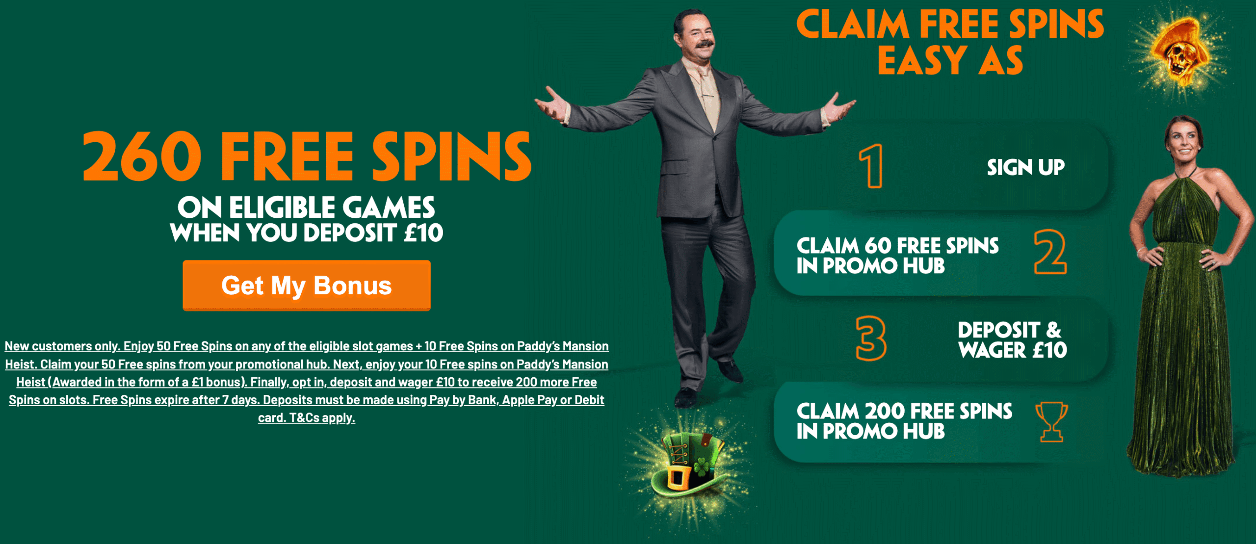 Paddy Power Casino No Deposit Free Spins January 2026: Claim 260 Free Spins