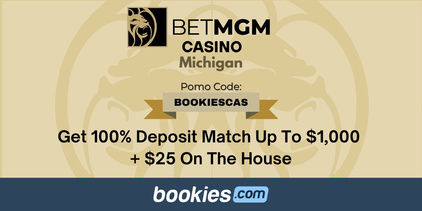 BetMGM MI Casino Bonus Code BOOKIESCAS: Score $1,000 Bonus + $25 on the House (Feb. 2)