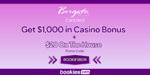 Borgata Casino Bonus Code BOOKIESBOR: Grab $1,000 Casino Bonus + Extra $20 (Feb. 13)